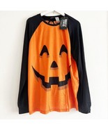 NWT Briefly Stated Halloween Pumpkin Orange Black Pajamas Top Bottom Pan... - $27.41 CAD