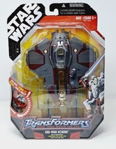 Star Wars Transformers Obi-Wan Kenobi Jedi Starfighter NIP 2008 Toy Hasbro CND - $32.85