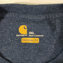 Carhartt K87 413 Original Fit Mens Blue Cotton Short Sleeve Crewneck T-Shirt 2XL image 3