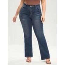 Bloomchic Bootcut Very Stretchy Mid Rise Medium Wash Sculpt Waist Jeans ... - $19.24