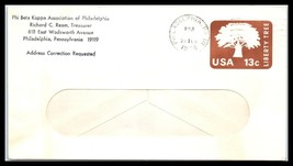 US Ad Cover - Phi Beta Kappa Asscociation Of Philadelphia, Pennsylvania C9 - $2.96