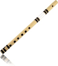 13 Inch Authentic Indian Wooden Bamboo Flute In The Key Of &quot;E&quot; Fipple Wo... - $37.93
