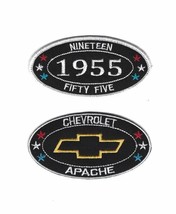 CHEVROLET APACHE 1955 SEW/IRON ON PATCH CHEVY LIKE A ROCK TRUCK SILVERADO - $12.99