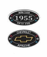 CHEVROLET APACHE 1955 SEW/IRON ON PATCH CHEVY LIKE A ROCK TRUCK SILVERADO - $240.43 MXN