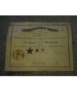 VTG 1930s Commonwealth Of Virginia Five Point Standard Physical Fitness ... - £19.58 GBP