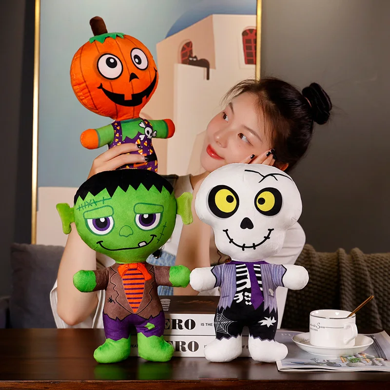 Halloween Party Decor Pumpkin Ghost Mummy Plush Toy Stuffed Soft Cute Anime - £20.54 GBP