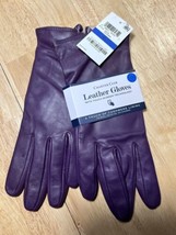 XL  Charter Club Women&#39;s Cashmere Lined Leather Gloves In Gloxina $88.50 - £17.97 GBP