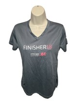 2018 JP Morgan Corporate Challenge Finisher Womens Small Gray Jersey - $369.07 MXN