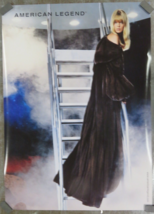 American Legend Mink Fur Poster Advertisement Blackglama 20&quot; x 28&quot; Black Gown - £23.70 GBP