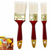 3 Pc Paint Brush Set Home Decor Wall Polyester Bristles Multi Use 1&quot; 1-1... - £9.84 GBP