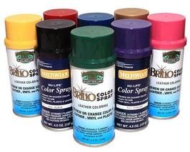 2 Cans of Color Spray Shoes Boots Leather Vinyl 4.5oz  All Colors - £19.54 GBP