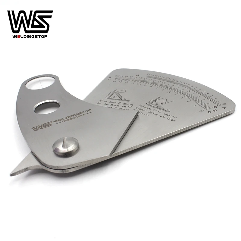 WS Fan Shape Welding Gauge Angle Height Test Ruler Welding Inspection Ga... - £133.36 GBP