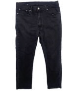 Levis Mens Jeans 40x32 Straight Fit Leg  514 Denim Zipper Fly Black Mid-... - £15.56 GBP