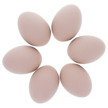 Set of 6 Brown Ceramic Chicken Eggs 2.3 Inches - £31.16 GBP