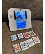 Nintendo 2DS FTR-001 Red White, Stylus, SD Card No Charger, 9 Games + do... - €189,30 EUR