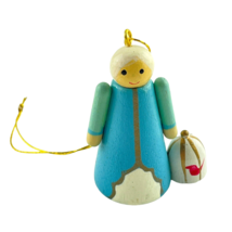 Avon Christmas Ornament Noah&#39;s Wife and Red Bird Handmade Hand Painted - £10.40 GBP