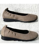 Josef Seibel Taupe Nubuck Leather Low Wedge Double Air Shoes Women’s 37 ... - $880.74 MXN