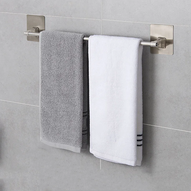 House Home Self Adhesive Stainless Steel Bath Towel Holder Wall Mounted ... - $50.00