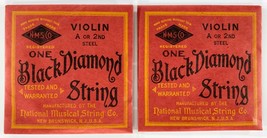 1930s BLACK DIAMOND STRINGS Vintage VIOLIN A Or 2nd Steel x2 National USA - $9.98