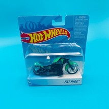 Hot Wheels Fat Ride Green Black Motorcycle Box Imperfections - £9.61 GBP