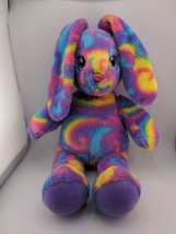 Build a Bear Tie Dyed Bunny Rabbit Floppy Ears Rainbow 16 in Easter 2016 - £10.46 GBP