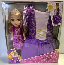 Disney Princess RAPUNZEL Doll With Matching Child Size(4-6x) Gown Gift Set NEW - £30.32 GBP