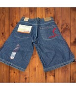 NWT Vintage Clench Jean Shorts Size 34 / 13 Mens Baggy Y2K Style - £26.18 GBP