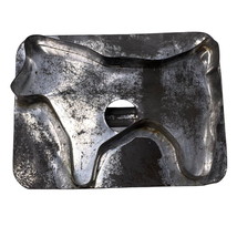 Metal Tin DOG Cookie Cutter Antique Flat Back Soldered Handle 4&quot; Canine 19thC - £15.70 GBP