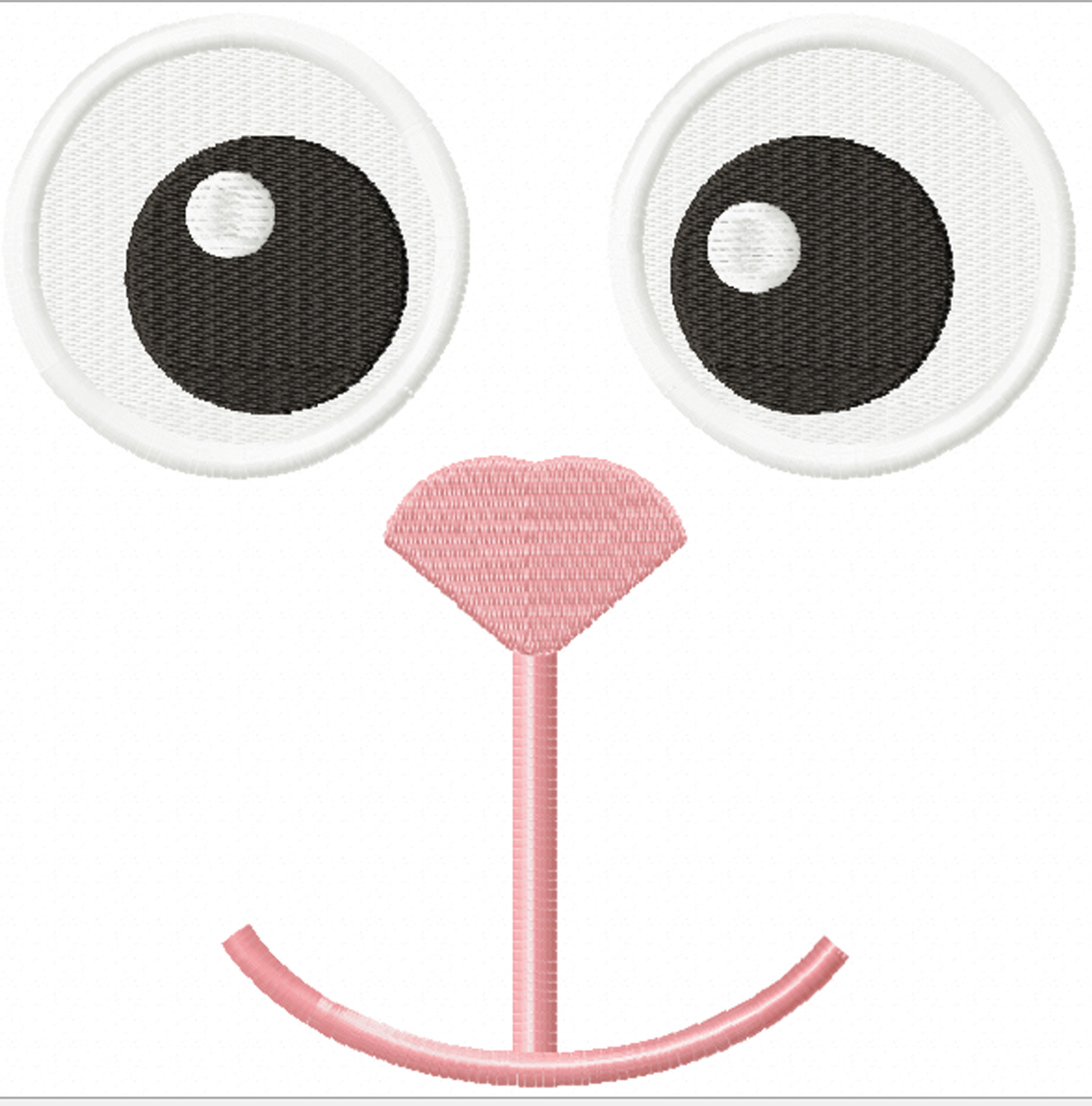 Eyes and nose for a soft toy antistress Machine Embroidery Designs, inst... - $3.00