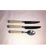 3 Pieces of Cambridge Inner Utensils Pearlized Handles Stainless Steel - $231.32 MXN