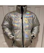 VTG Y2K Tommy Hilfiger Men’s Metallic Iridescent Holograph Puffer Coat! - $199.00