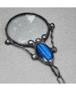 Fluorescent Labradorite Magnifying Glass pendant labradorite loupe magnifying ne - $49.00