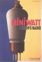 Miniwatt Phillips Radio 1931 - Cassandre (Art Deco Advert)- Framed pictu... - $32.50