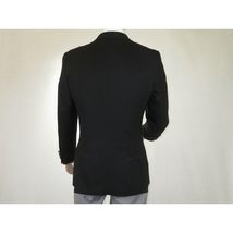 Men's RENOIR Classic Blazer Jacket 100% Wool Single breasted Notch 509-1 Black image 11