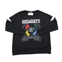 Harry Potter Sweatshirt Mens L Black Hogwarts School of Witchcraft and W... - £23.34 GBP