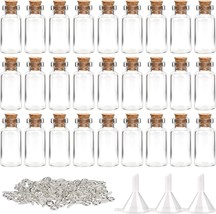 Superlele Includes 60 Pieces Of 2 Ml Small Mini Glass Bottles Jars With Cork - £28.75 GBP