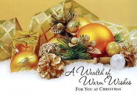 A Wealth of Warm Wishes - CHRISTMAS GREETING CARD - 21205 - $2.79