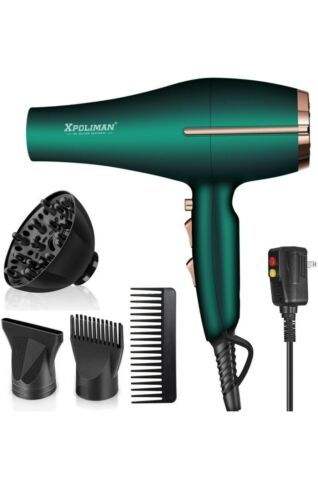 Pro Ionic Salon Hair Dryer,Xpoliman Hair Blow Dryer,Powerful 2000 Watt with AC M - $55.43