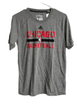 Adidas Men&#39;s Ultimate Tee Chicago Bulls Raglan Short Sleeve T-Shirt, Grey, Small - £15.63 GBP