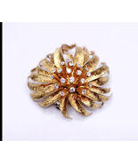 18K Yellow Gold Brooch with Diamonds - $6,900.00