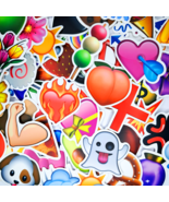 60 PCS Funny Emoji Sticker Pack, Scrapbook Children Stickers, Laptop Decals - £10.79 GBP
