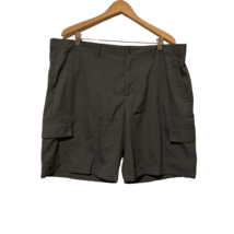 Island Republic Mens Cargo Shorts Gray Flat Front Pockets Casual Big &amp; Tall 42W - £11.82 GBP