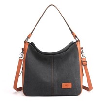 Canvas Vintage Women&#39;s Bag Fashion Handbag Large Capacity Cloth Bag One Shoulder - £43.27 GBP