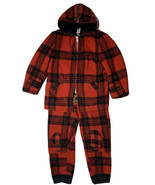 Vintage Carter Kids Red Black Buffalo Plaid Hunting Mackinaw Jacket and ... - $178.19