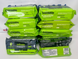 Crocodile Cloth Hand Wipes Cleans Cloths (8.7&quot; x 7.9&quot;) - 10 Pack of 200 ... - £72.24 GBP