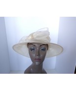 New Womens Josette Organza Micro Brim Dress Hat (Ivory) - MSRP $64 - €20,48 EUR