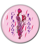 PURSE MIRROR W/ ORGANZA BAG RED HAT LADIES ARTWORK "CLASSY LASSY" 3 INCH - $7.99