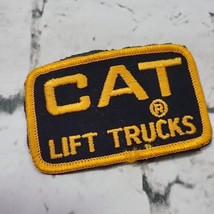 Vintage CAT Woven Patch Lift Trucks Rugger Workwear Craft Embellishment  - $9.89