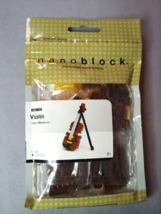 Nanoblock Violin Micro Sized Building block 180+ pieces NEW - £7.05 GBP