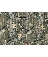 MOSSY OAK BREAK UP RIPSTOP KNIT 2 WAY STRETCH FABRIC CAMOUFLAGE 58&quot; WIDE... - $7.91